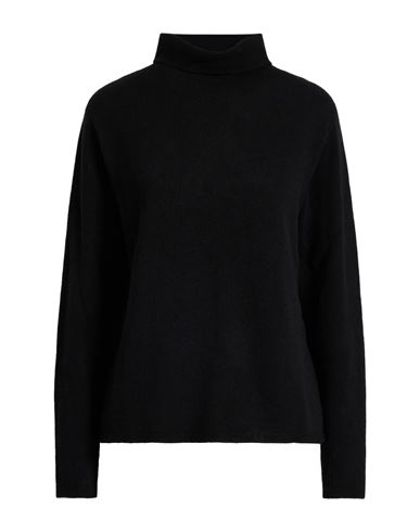 Motel Woman Turtleneck Black Size Onesize Wool, Viscose, Nylon, Cashmere In Black