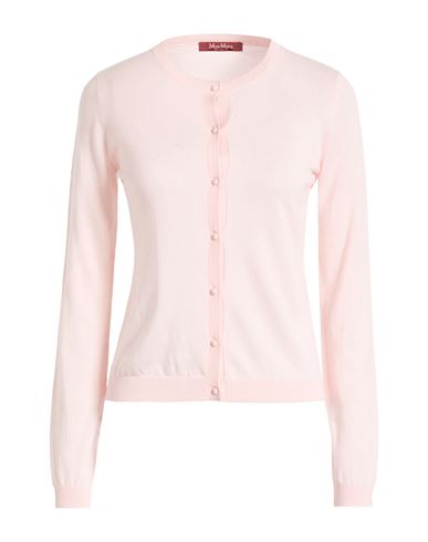 Max Mara Studio Woman Cardigan Light Pink Size S Silk, Wool
