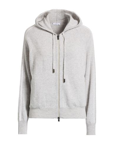 Peserico Easy Woman Cardigan Light Grey Size 6 Wool, Cashmere In White