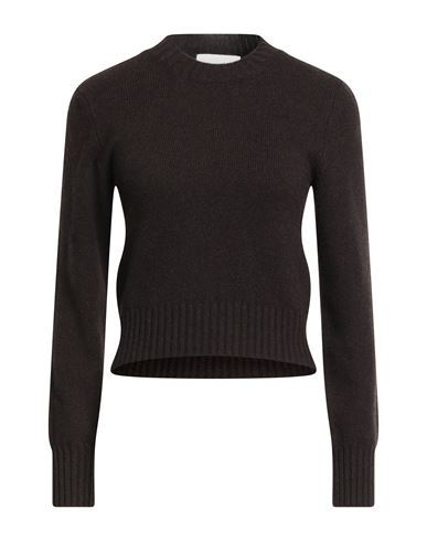 Ami Alexandre Mattiussi Woman Sweater Dark Brown Size Xs Cashmere, Wool In Black