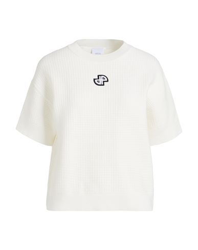 Patou Woman Sweater White Size L Viscose, Polyester, Acrylic, Rayon In White