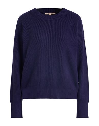 White Wise Woman Sweater Dark Purple Size Xs Viscose, Polyester, Nylon In Purple