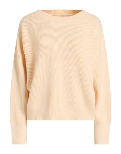 White Wise Woman Sweater Cream Size L Viscose, Polyester, Nylon In White