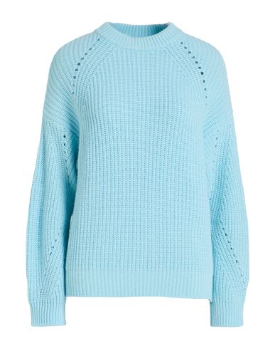 N.o.w. Andrea Rosati Cashmere N. O.w. Andrea Rosati Cashmere Woman Sweater Sky Blue Size M Wool, Viscose, Cashmere, Nylon In Blue