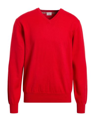 Peuterey Man Sweater Red Size 3xl Cotton, Wool In Red
