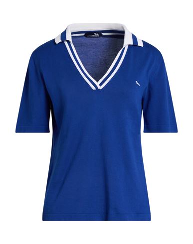 Harmont & Blaine Woman Sweater Blue Size L Cotton In Blue