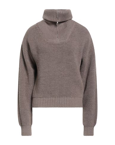 Officine Generale Officine Générale Woman Sweater Taupe Size Xl Merino Wool In Brown
