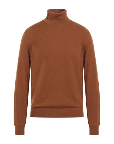 Harmont & Blaine Man Turtleneck Sky Blue Size L Cashmere In Brown