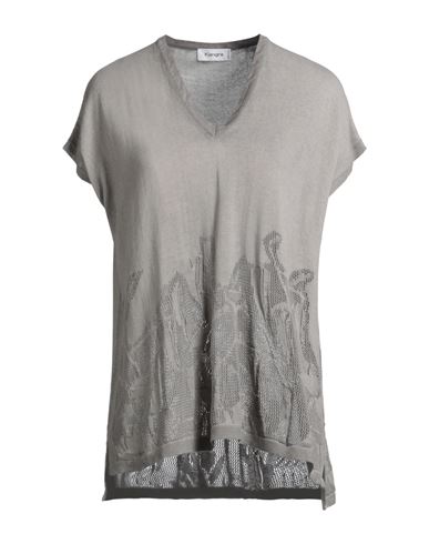 Kangra Cashmere Kangra Woman Sweater Grey Size M Cotton In Gray
