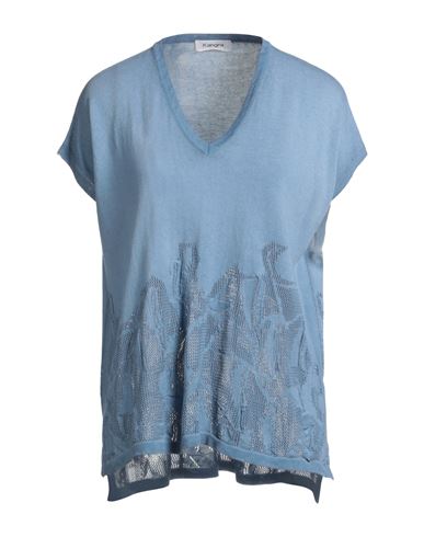Kangra Cashmere Kangra Woman Sweater Light Blue Size S Cotton In Blue