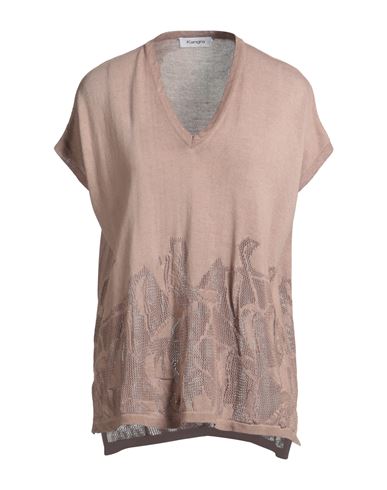 Kangra Cashmere Kangra Woman Sweater Light Brown Size M Cotton In Gray