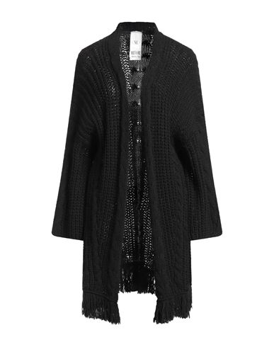 Milva Mi Woman Cardigan Black Size 10 Viscose, Wool, Alpaca Wool In Black
