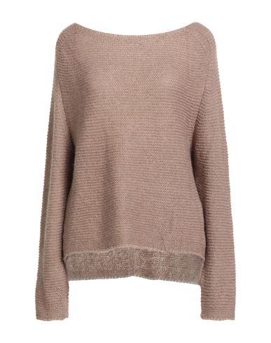 Pho® Firenze Pho Firenze Woman Sweater Light Brown Size S Acrylic, Polyamide, Mohair Wool In Neutral