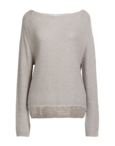 Pho® Firenze Pho Firenze Woman Sweater Grey Size M Acrylic, Polyamide, Mohair Wool In Gray