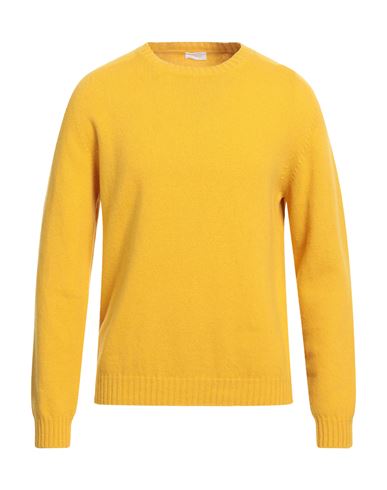 Malo Man Sweater Marigold Size 42 Merino Wool, Cashmere In Yellow