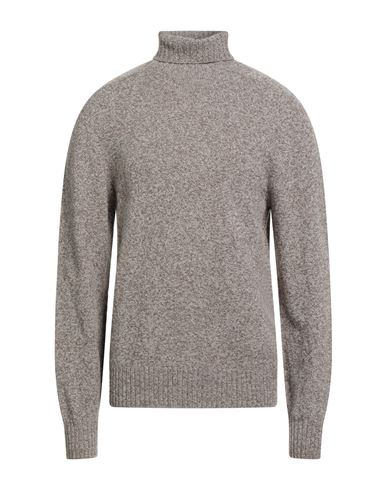 Officine Generale Officine Générale Man Turtleneck Khaki Size Xxl Merino Wool, Cashmere In Gray