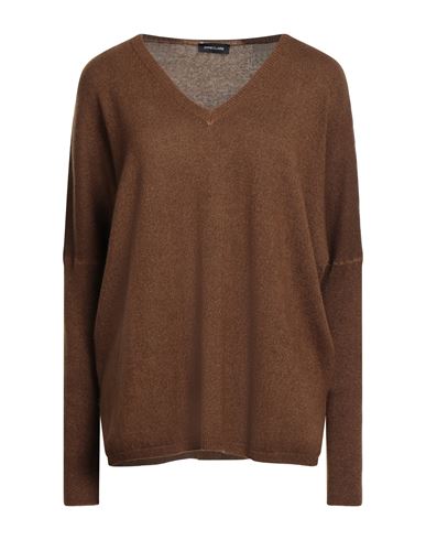 Anneclaire Woman Sweater Brown Size 10 Wool, Cashmere In Brown
