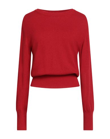 N.o.w. Andrea Rosati Cashmere N. O.w. Andrea Rosati Cashmere Woman Sweater Red Size L Wool, Viscose, Cashmere, Nylon