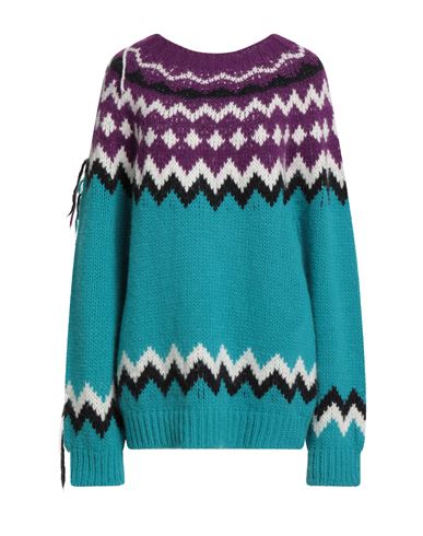 Pdr Phisique Du Role Woman Sweater Turquoise Size 1 Merino Wool, Alpaca Wool, Acrylic In Multi