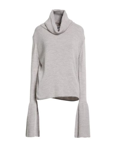 Pho® Firenze Pho Firenze Woman Turtleneck Light Grey Size M Acrylic, Wool, Viscose, Alpaca Wool In Gray