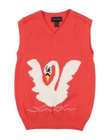 Mini Rodini Toddler Girl Sweater Tomato Red Size 6 Cotton In Red