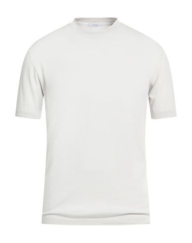 Seinse Man Sweater Light Grey Size L Cotton In Gray