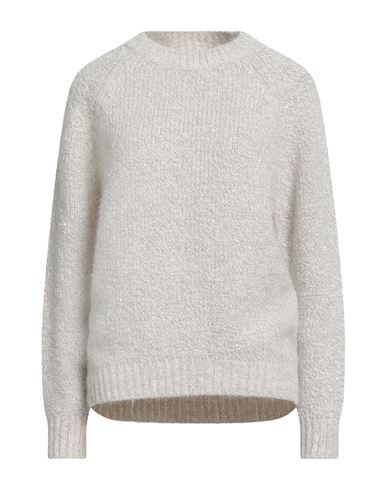 Marella Monochrome Woman Sweater Off White Size S Acrylic, Polyester, Mohair Wool, Wool, Elastane In Nude