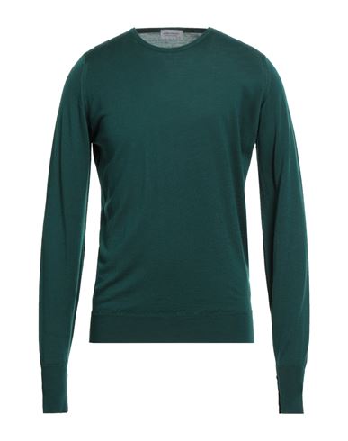 John Smedley Man Sweater Dark Green Size M Merino Wool In Green