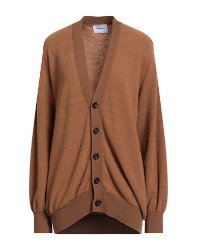 Atomofactory Woman Cardigan Brown Size L Virgin Wool, Polyamide, Cashmere, Wool, Viscose In Brown