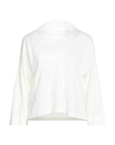 Fabiana Filippi Woman Sweater Ivory Size 2 Linen, Viscose In White