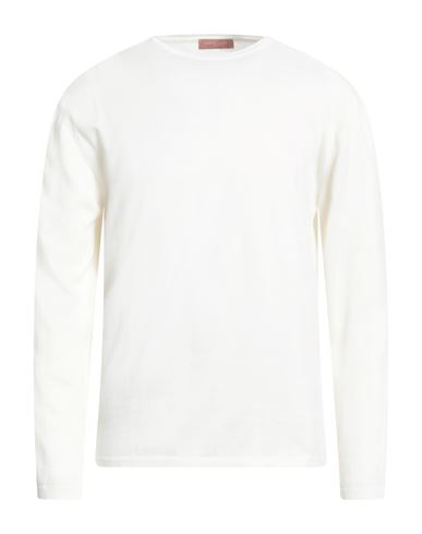 Daniele Fiesoli Man Sweater Ivory Size Xl Cotton In White