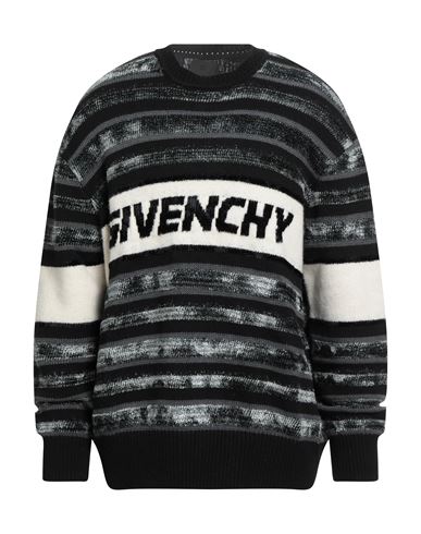 Givenchy Man Sweater Charcoal Size Xl Viscose, Wool, Cotton, Polyamide In Gray