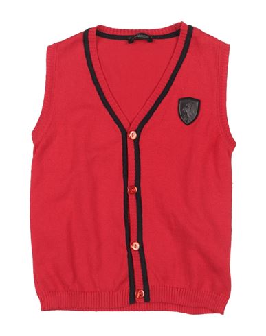 Scuderia Ferrari Toddler Boy Cardigan Red Size 5 Cotton In Red