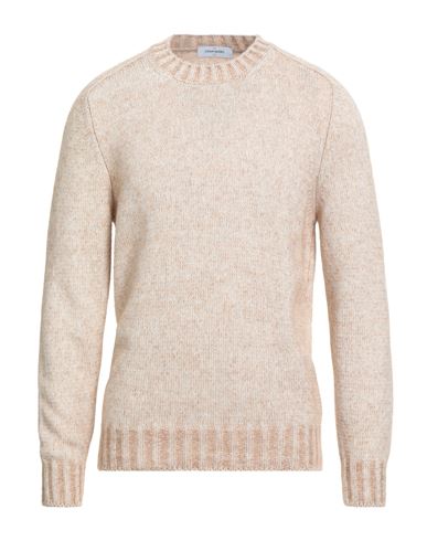 Gran Sasso Man Sweater Sand Size 40 Cashmere, Alpaca Wool, Polyamide, Virgin Wool In Neutral