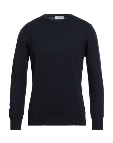 Gran Sasso Man Sweater Midnight Blue Size 40 Virgin Wool In Blue