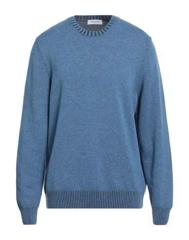 Gran Sasso Man Sweater Azure Size 46 Virgin Wool, Viscose, Cashmere In Blue