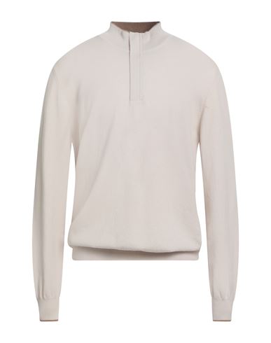 Gran Sasso High-neck Half-zip Sweater In Neutral