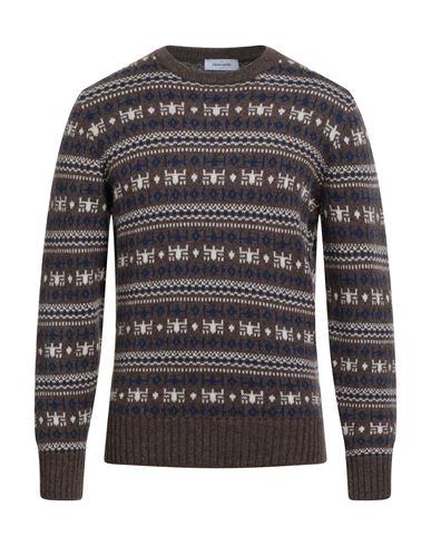 Gran Sasso Man Sweater Taupe Size 40 Virgin Wool In Gray