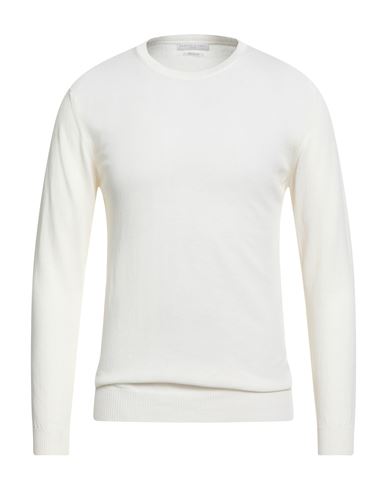 Daniele Fiesoli Man Sweater Cream Size S Cotton In White