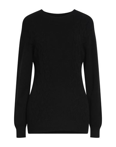 Eleonora Delbono Woman Sweater Black Size Xl Viscose, Polyester, Polyamide In Black