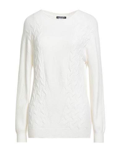 Eleonora Delbono Woman Sweater White Size Xl Viscose, Polyester, Polyamide In White