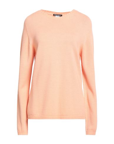 Eleonora Delbono Woman Sweater Apricot Size Xxl Wool In Orange