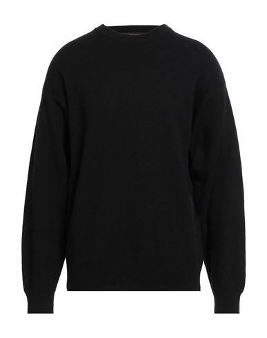 Officina 36 Man Sweater Black Size L Wool, Polyamide In Black