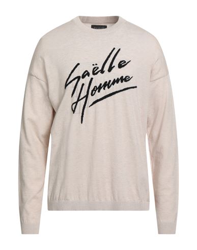 Gaelle Paris Gaëlle Paris Homme Man Sweater Beige Size Xl Viscose, Polyester, Polyamide In Neutral