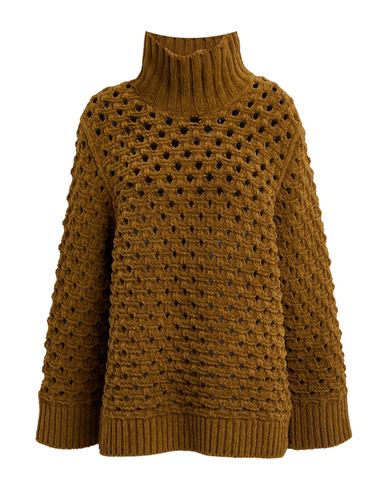 Dorothee Schumacher Woman Turtleneck Military Green Size 4 Polyamide In Brown