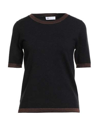 Diana Gallesi Woman Sweater Black Size Xl Polyester, Acrylic, Viscose, Polyamide In Black
