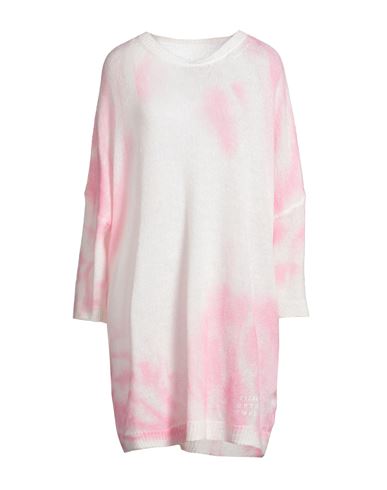 Mm6 Maison Margiela Woman Mini Dress Pink Size S Acrylic, Polyamide, Mohair Wool, Wool In Pink