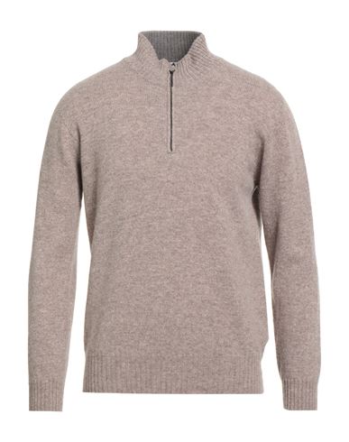 Seventy Venezia Man Turtleneck Light Brown Size L Virgin Wool In Neutral