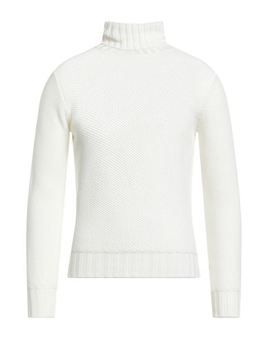 Filippo De Laurentiis Man Turtleneck Cream Size 46 Merino Wool In White