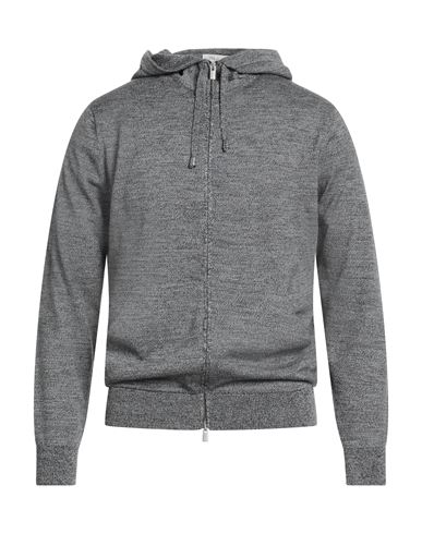 Filippo De Laurentiis Man Cardigan Black Size 42 Merino Wool In Gray